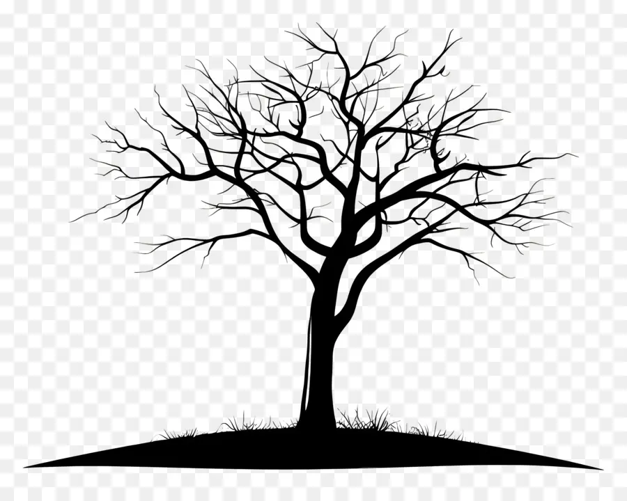 Simple Arbre Noir，Arbre PNG