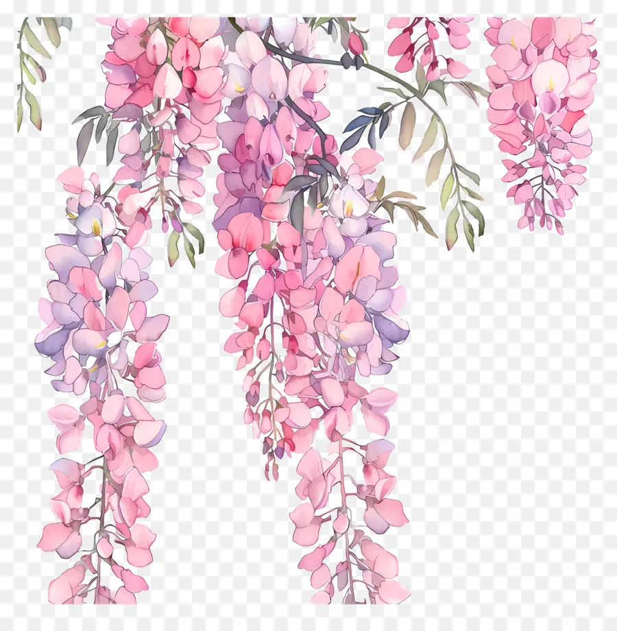 Glycine Rose，Fleurs PNG