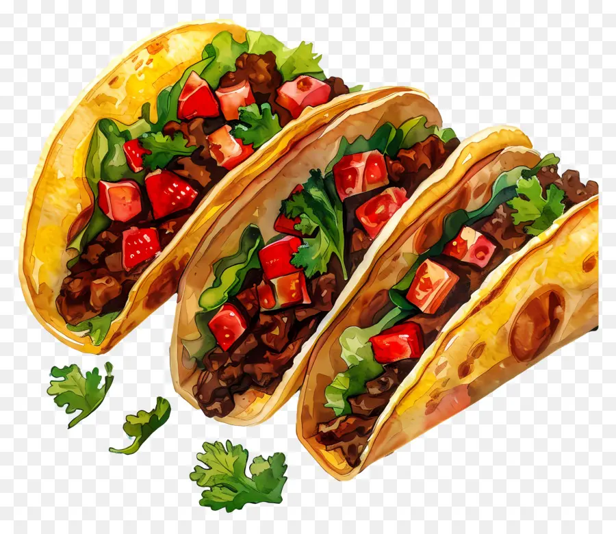 Tacos，Boeuf Haché PNG