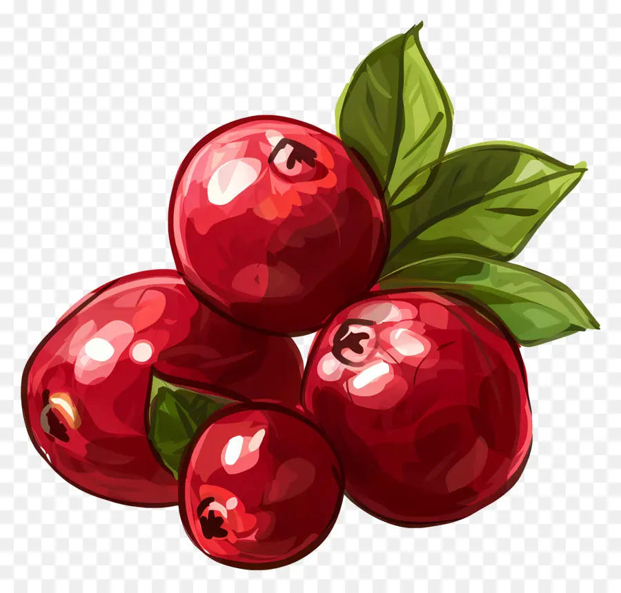 Canneberges，Fruits Rouges PNG