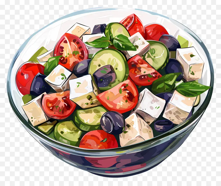 Salade Grecque，Fromage Feta PNG