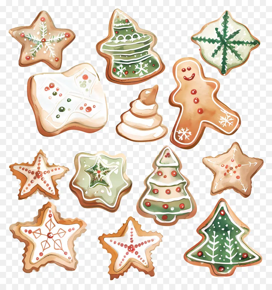 Biscuits De Noël，Biscuits Des Fêtes PNG