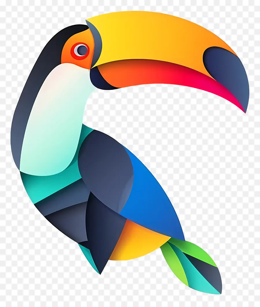 Le Toucan，Oiseau Coloré PNG