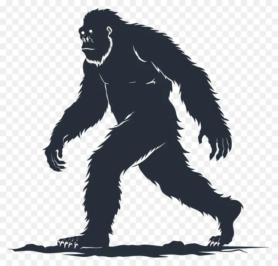 Silhouette Bigfoot，Sasquatch PNG