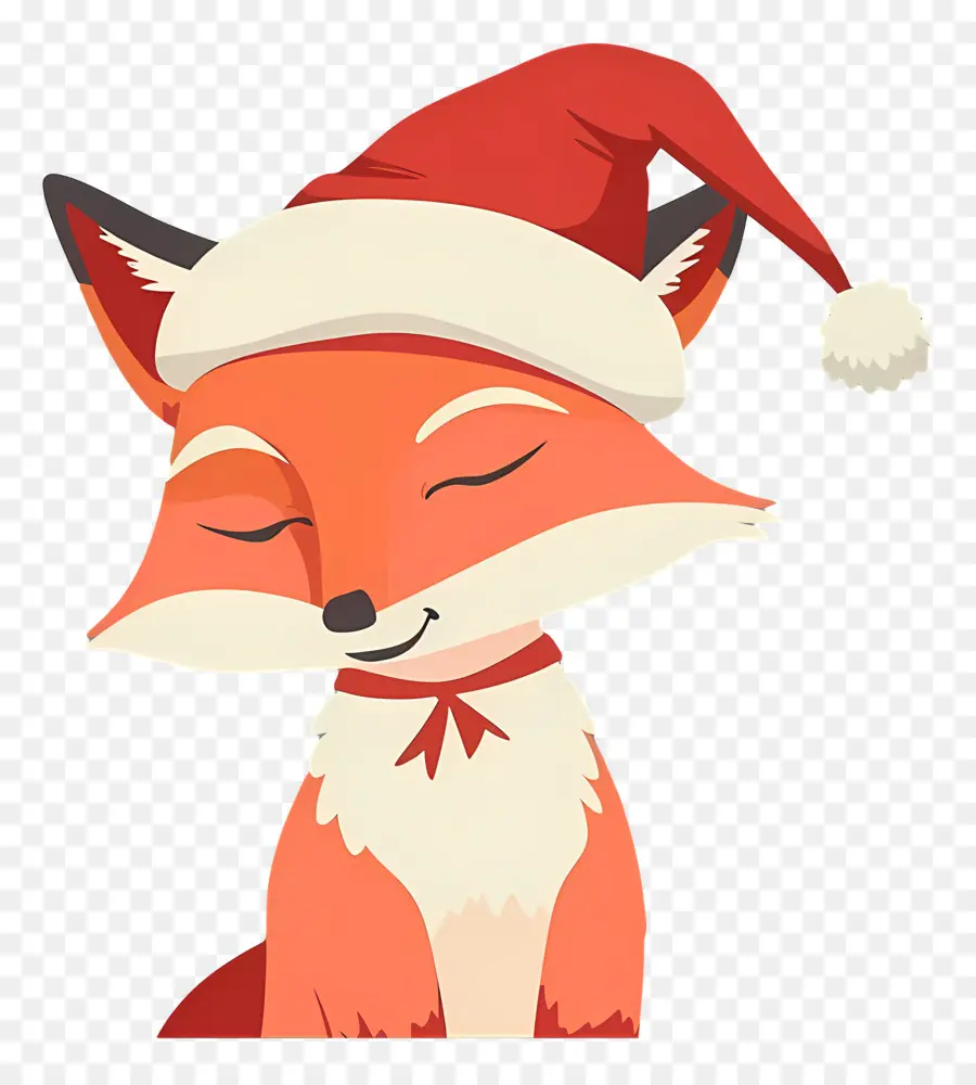 Fox，Chapeau De Santa PNG