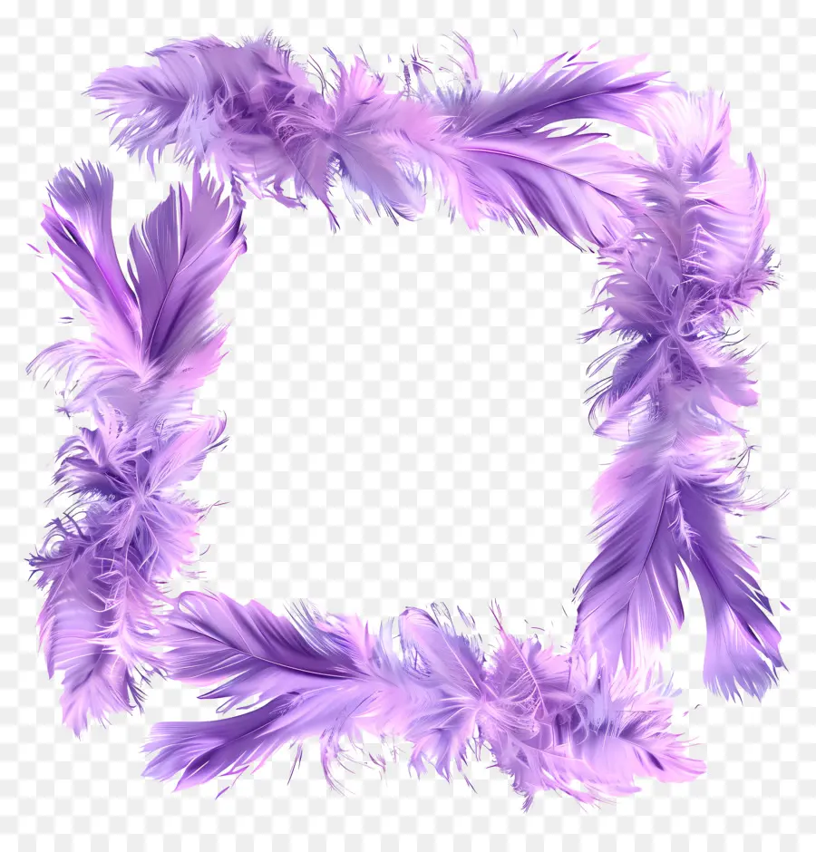 Châssis Fluzy，Violet Plumes PNG