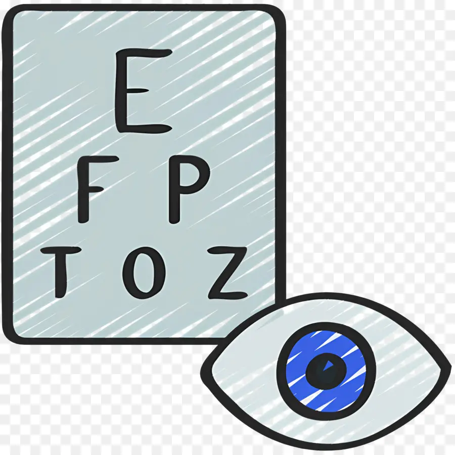 Examen De La Vue，Tableau Des Yeux PNG