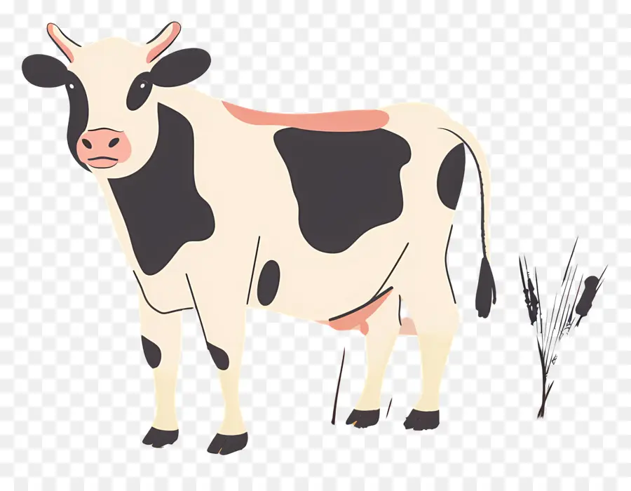 Vache，De Vache Noir Et Blanc PNG