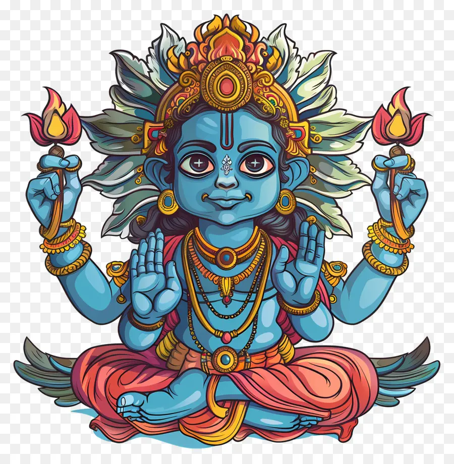 Apara Ekadashi，Divinité Bleue PNG