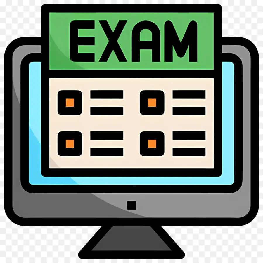 Logo D'examen，Examen Sur Ordinateur PNG