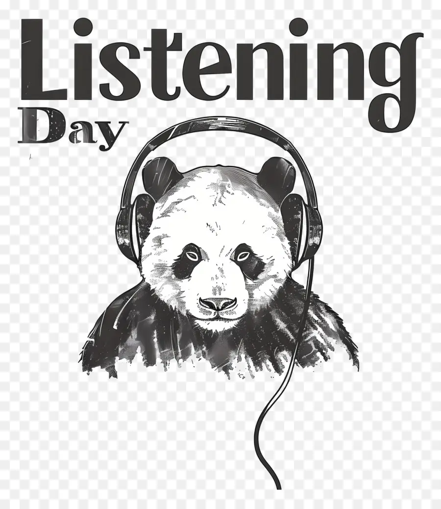 Journée D'écoute Du Monde，Panda PNG