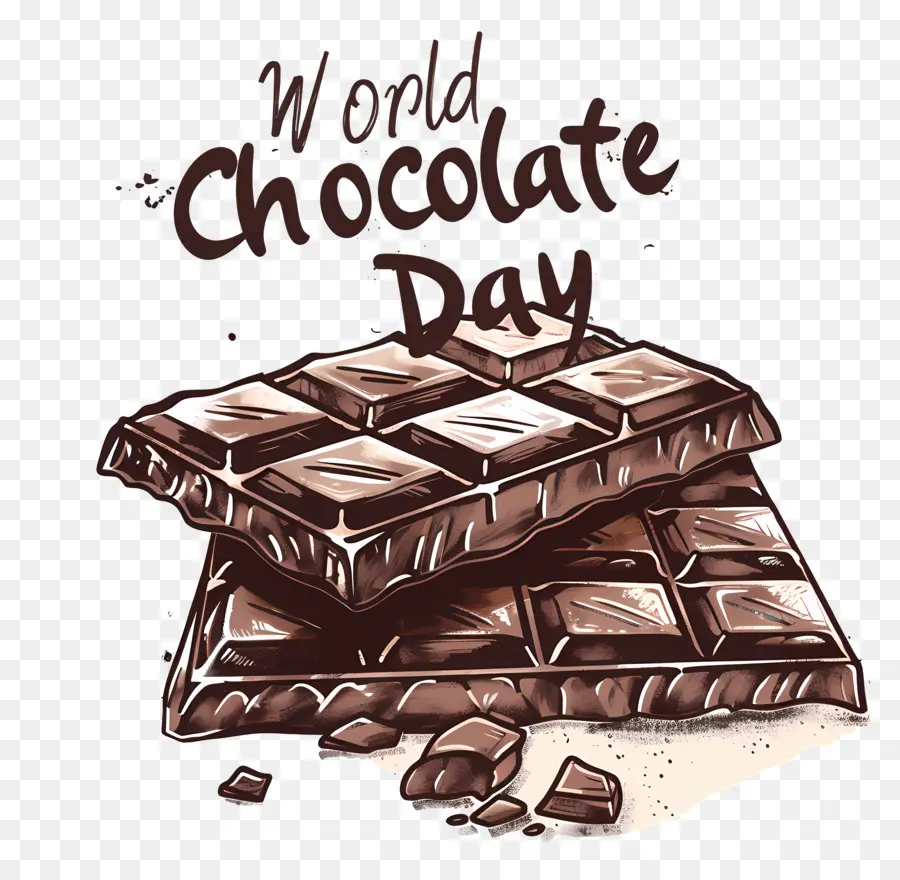 Monde De Chocolat De La Journée，Chocolat PNG
