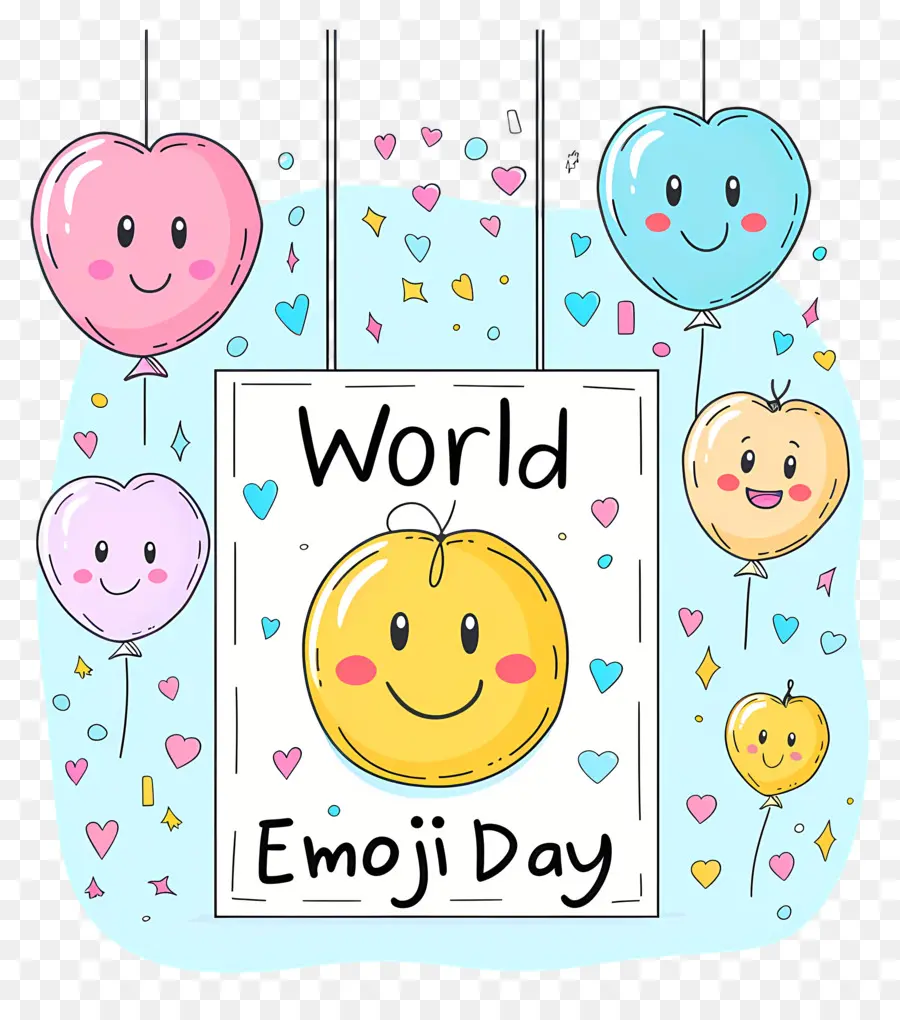 Monde Emoji Jour，Ballons PNG