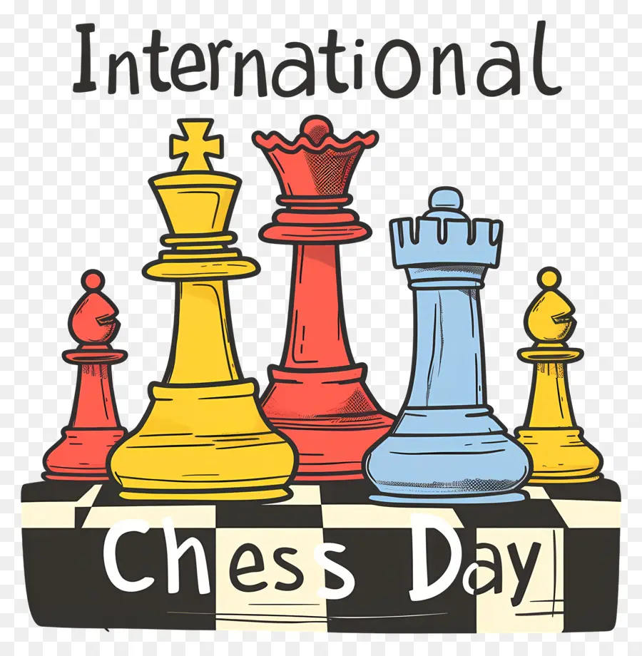 International D'échecs De La Journée，Pièces D'échecs PNG