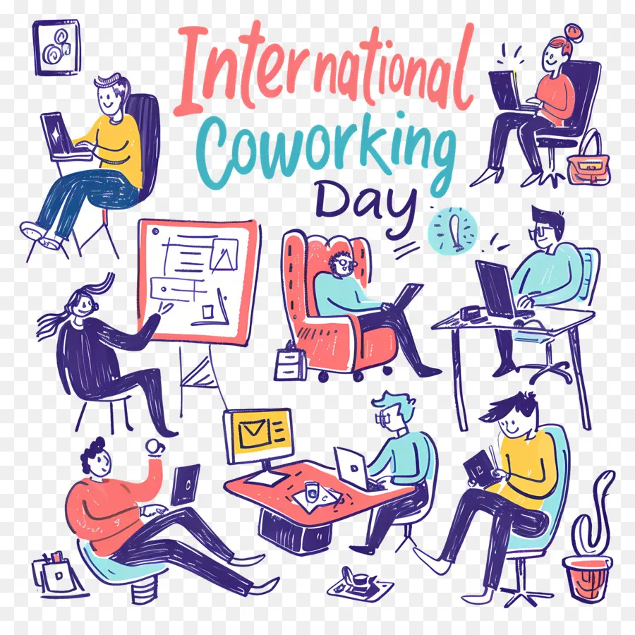Journée Internationale De Coworking，Le Travail De Bureau PNG
