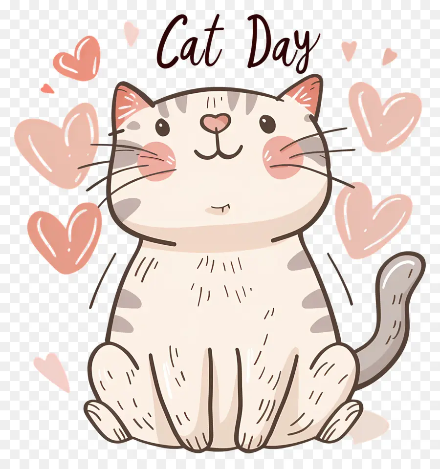 International Cat Journée，Chat Blanc PNG