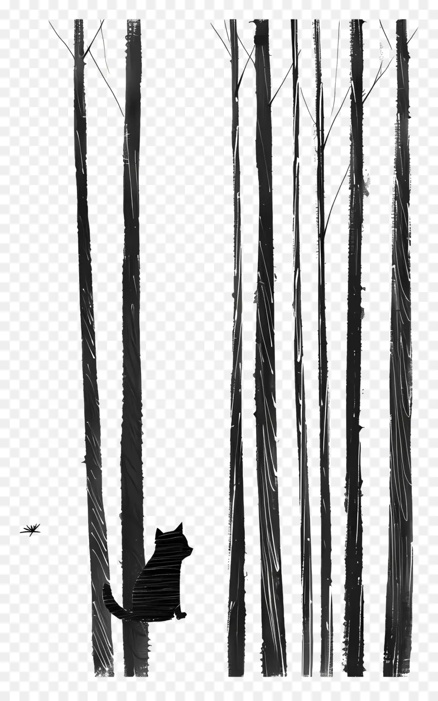 Forêt，Chat Noir PNG