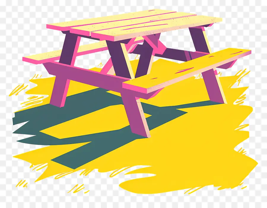 Table De Pique Nique，De Plein Air PNG