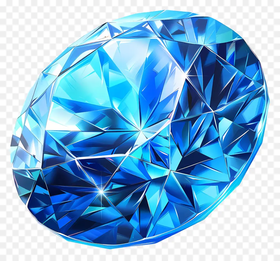 Pierre Précieuse Bleue，Diamant Bleu PNG