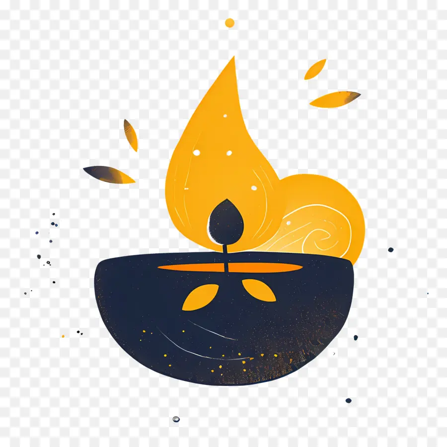 Diwali Diya，Lampe à Huile PNG