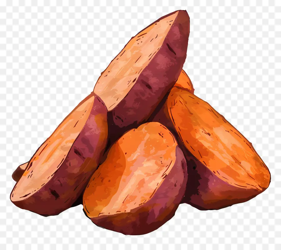 Les Patates Douces，Peau Brune Rougeâtre PNG
