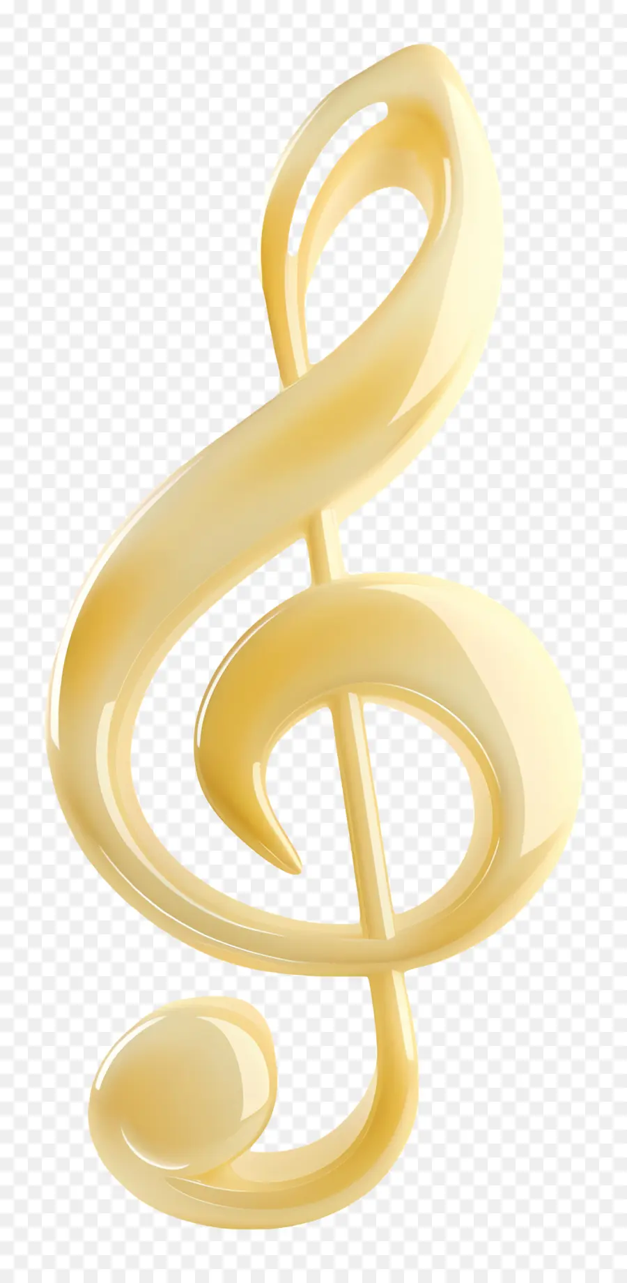 Note De Musique，Or PNG