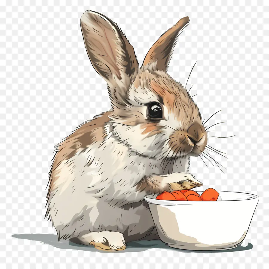 Lapin，Carottes PNG