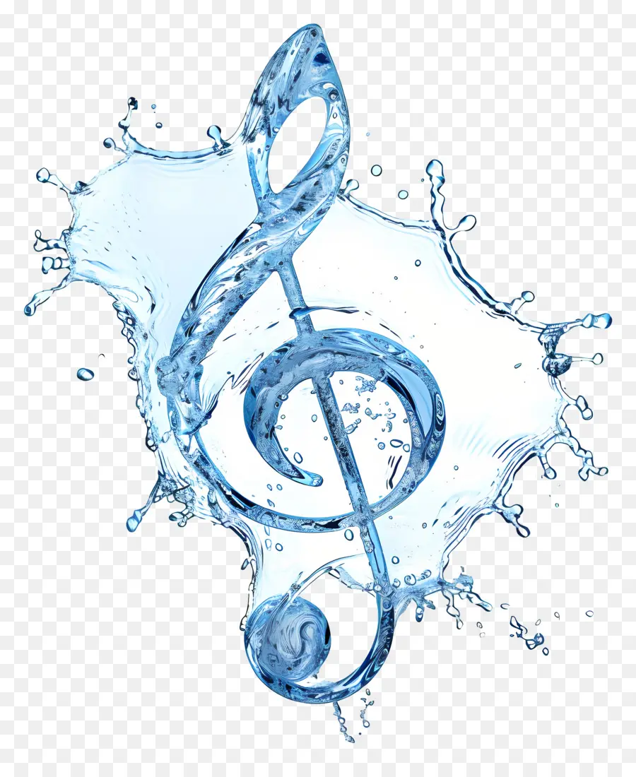 Note De Musique，L'eau PNG