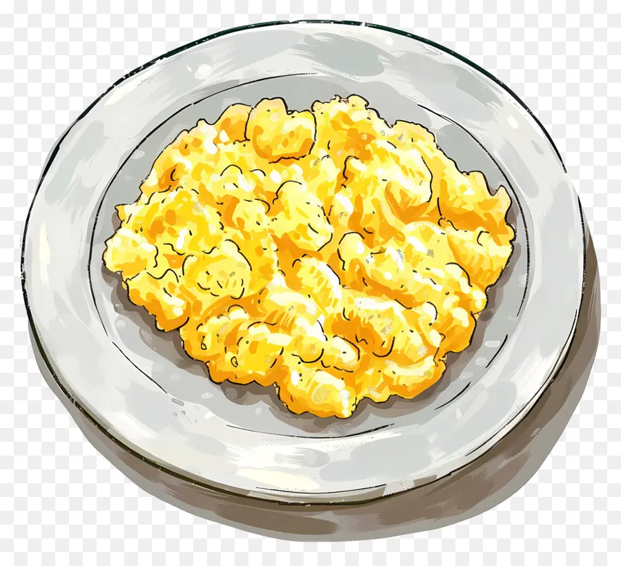 Oeufs Brouillés，Le Petit Déjeuner PNG