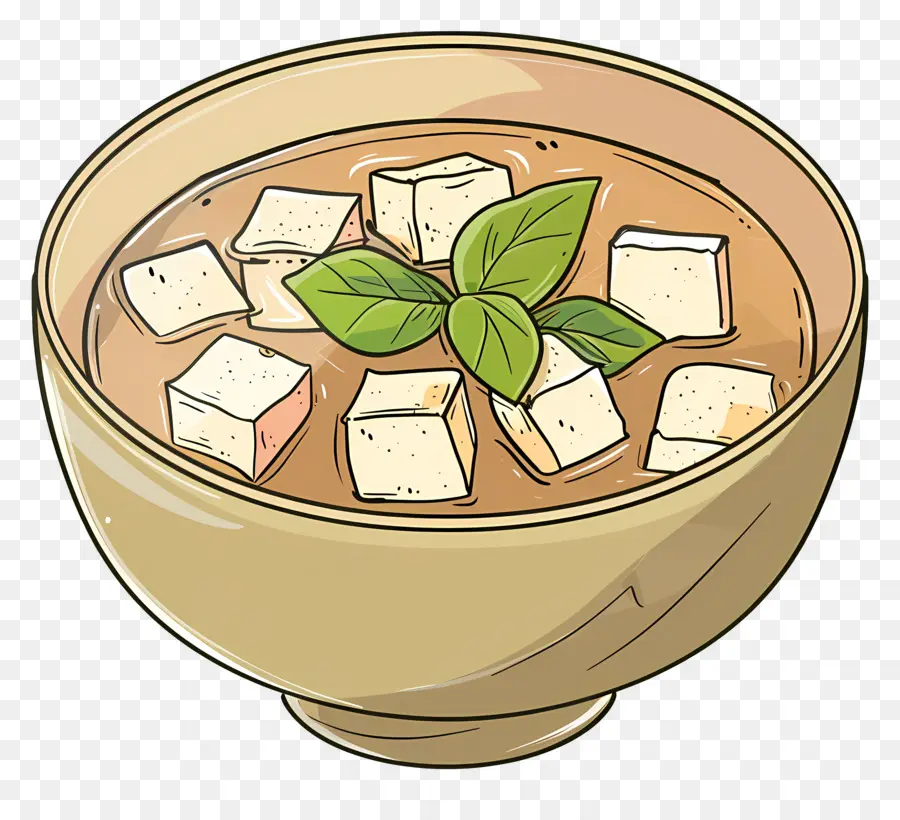 Soupe Miso，Tofu PNG