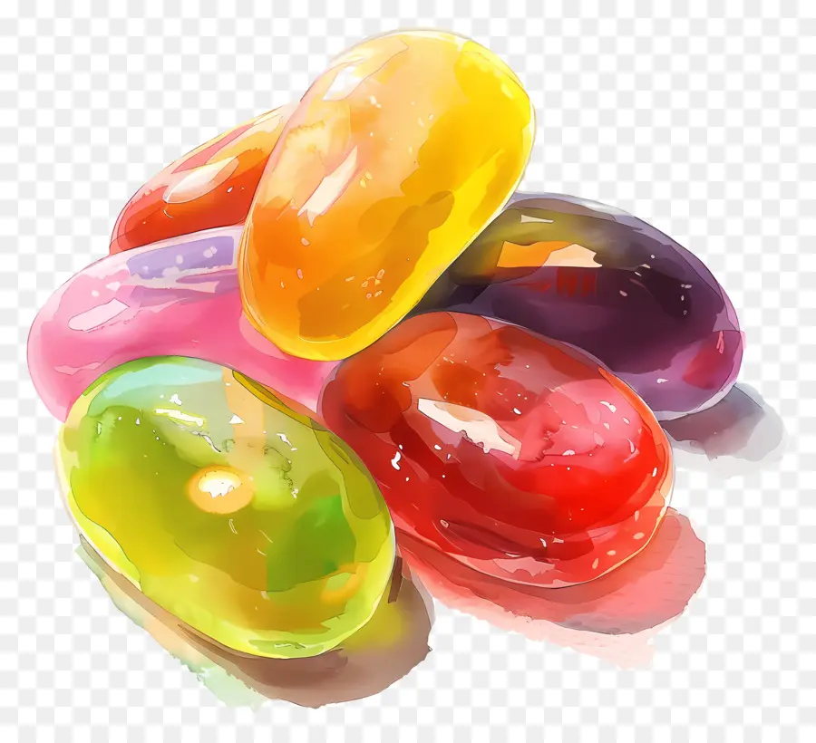 Les Fèves à La Gelée，Les Couleurs PNG