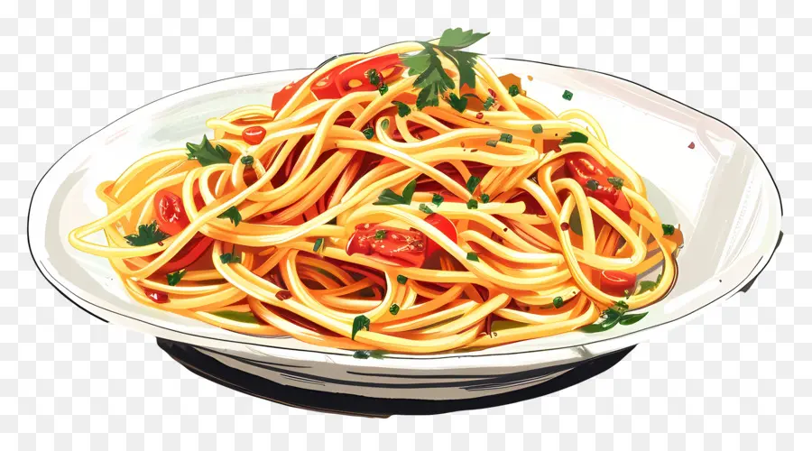 Spaghettis à La Carbonara，Spaghetti PNG