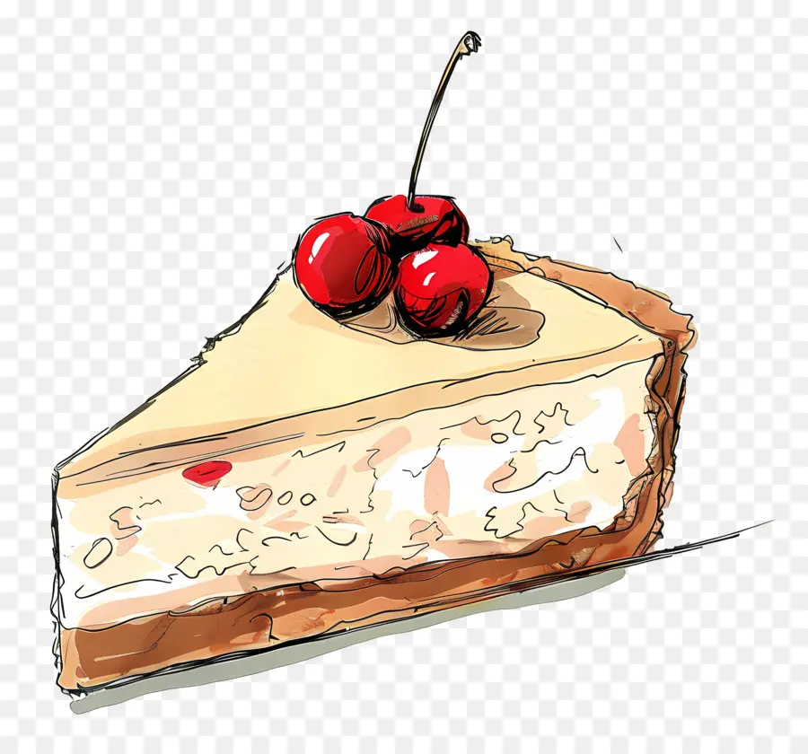 Gâteau Au Fromage，Tranche De Gâteau Au Fromage PNG