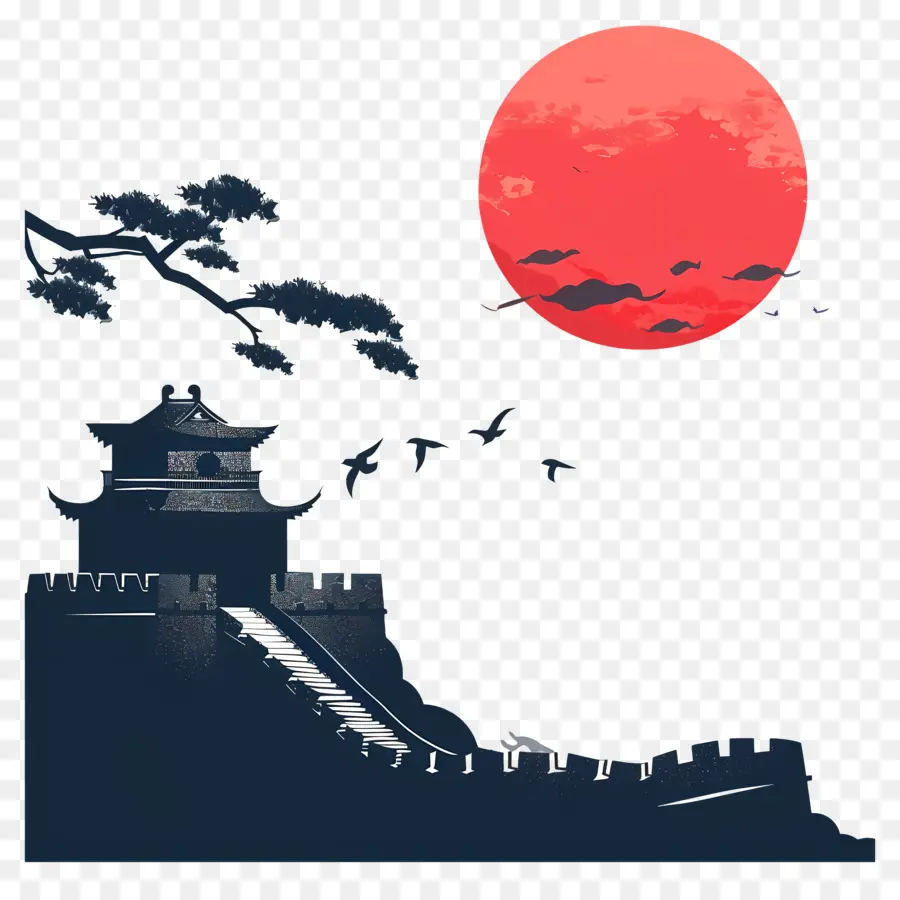 La Chine D'arrière Plan，La Grande Muraille De Chine PNG