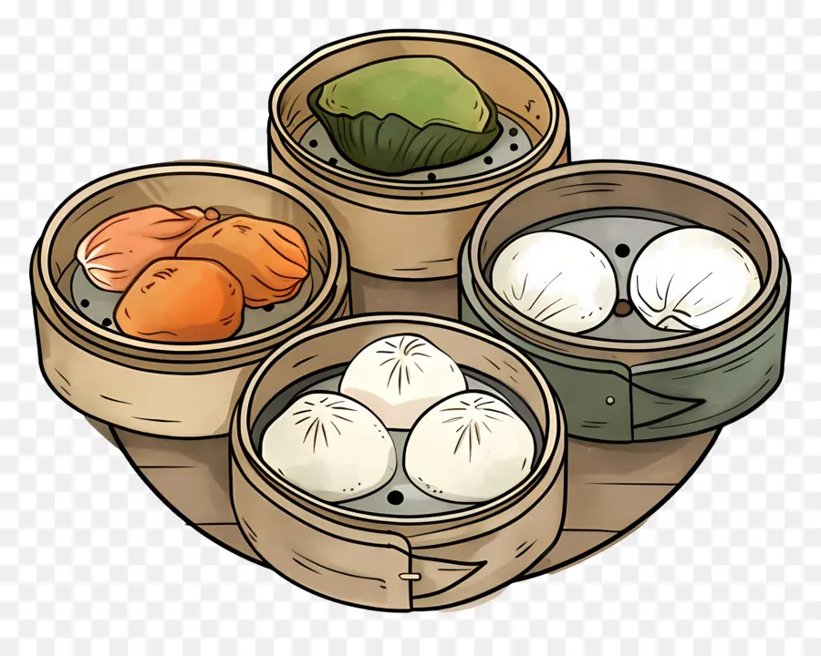 Dim Sum，à La Vapeur PNG