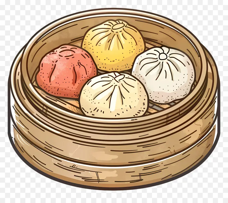 Dim Sum，Petits Pains Cuits à La Vapeur PNG