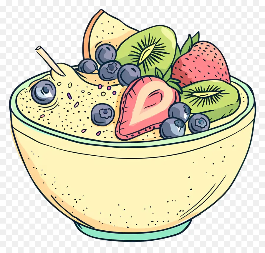 Bol à Smoothies，Bol De Fruits PNG