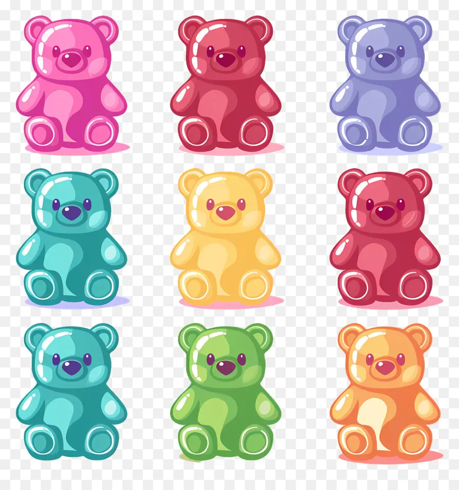 Oursons Gommeux，Ours En Peluche PNG