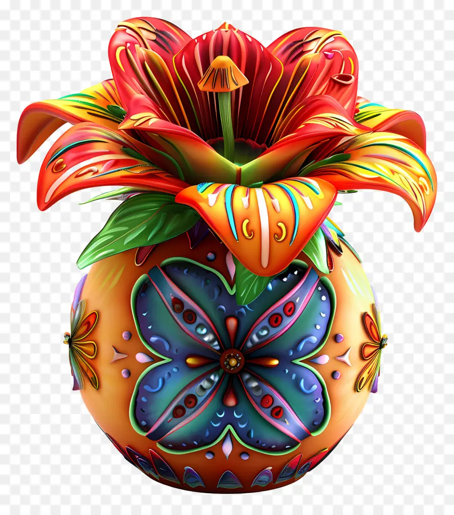 Kalash，Vase Coloré PNG