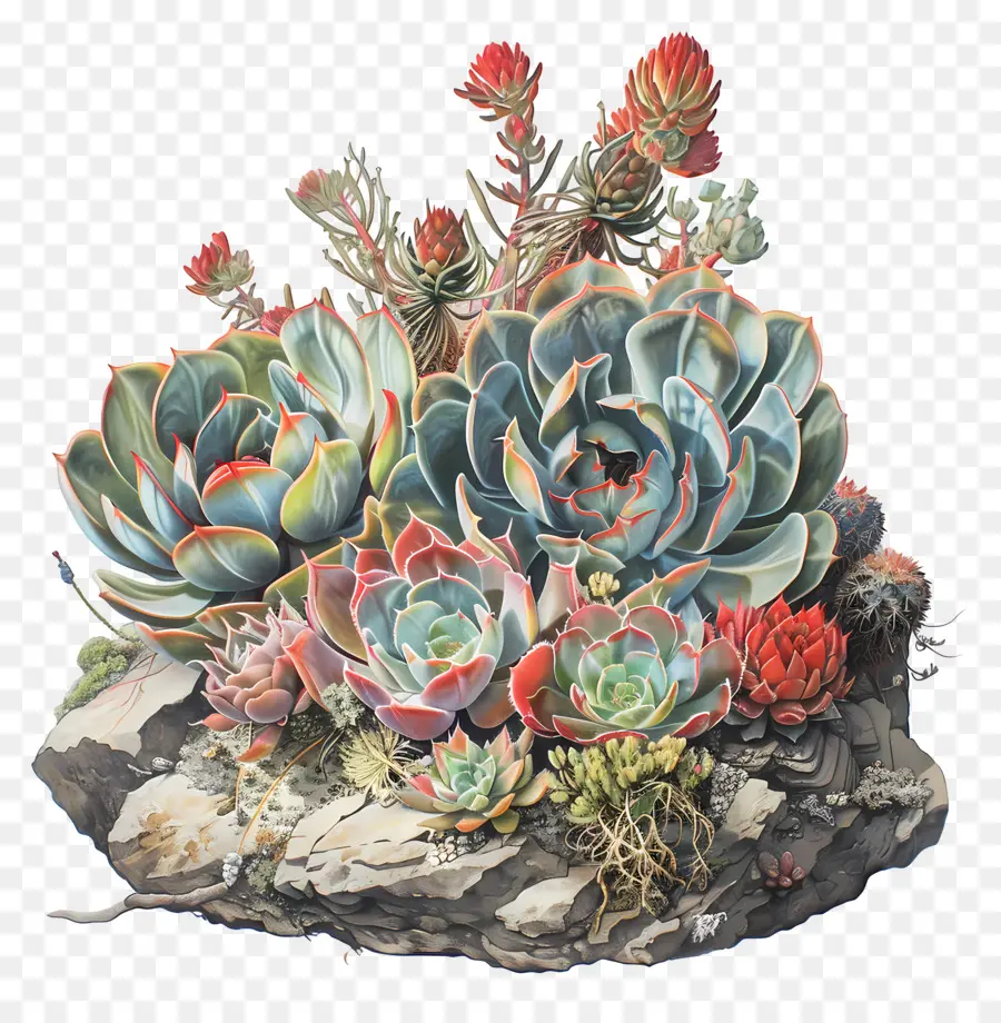 Les Plantes Succulentes，Succulentes PNG