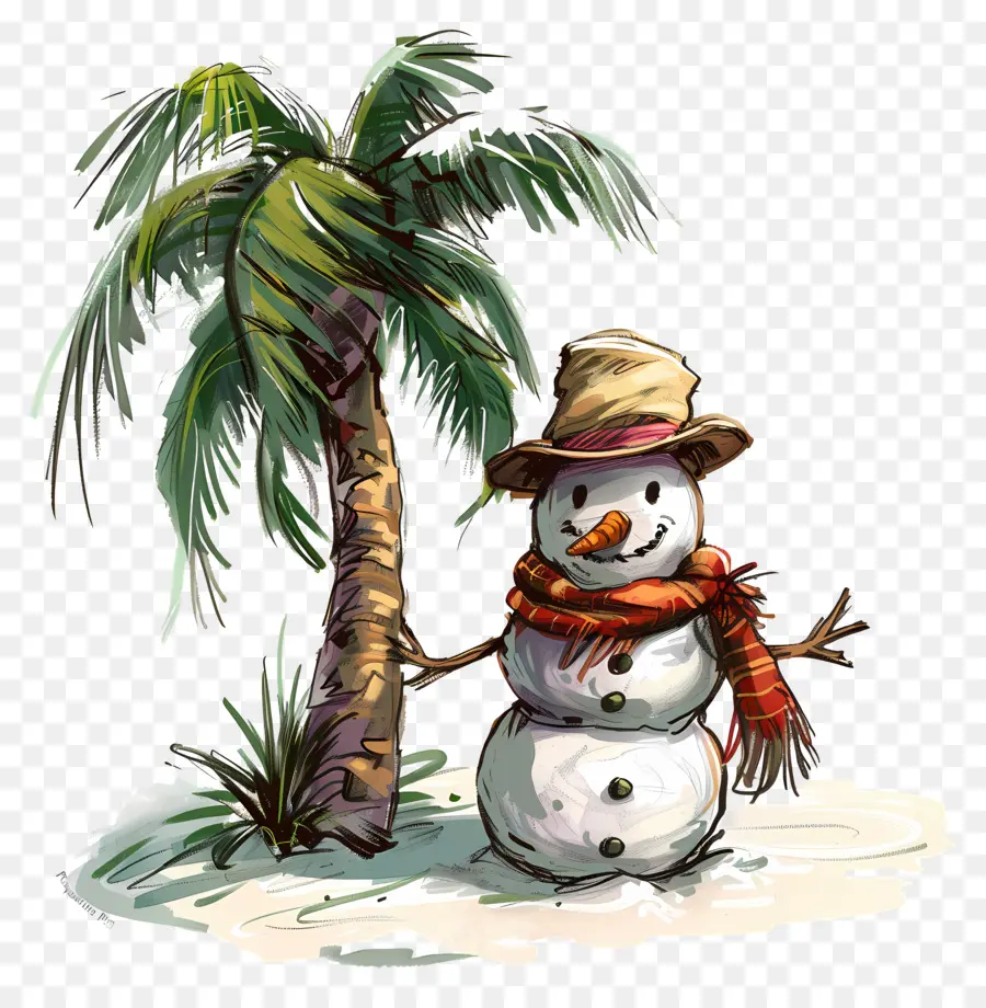 Noël En Juillet，Bonhomme De Neige PNG