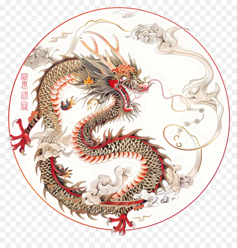 Zodiaques Chinois，Peinture De Dragon PNG