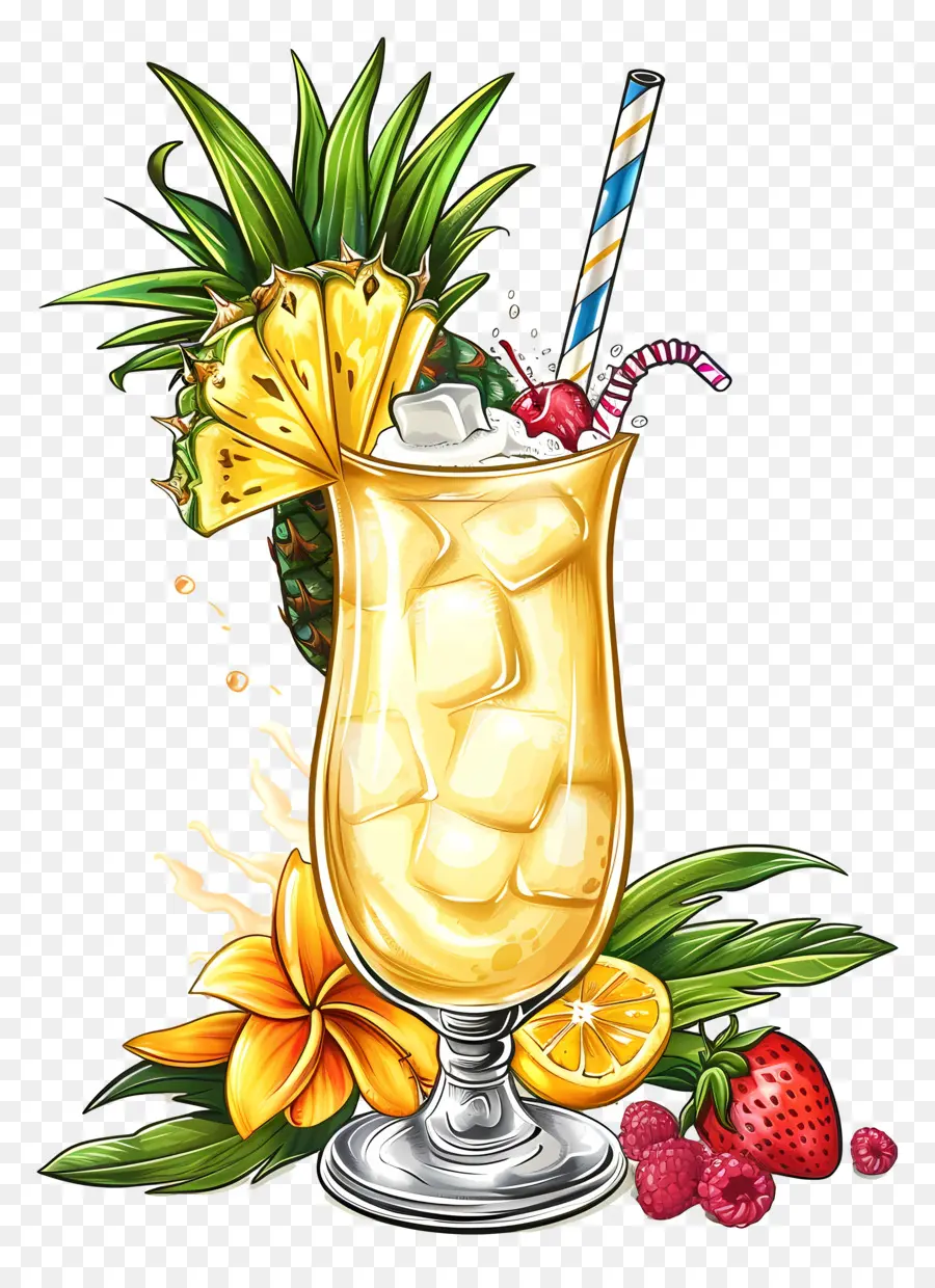 Pina Colada，Boisson Tropicale PNG