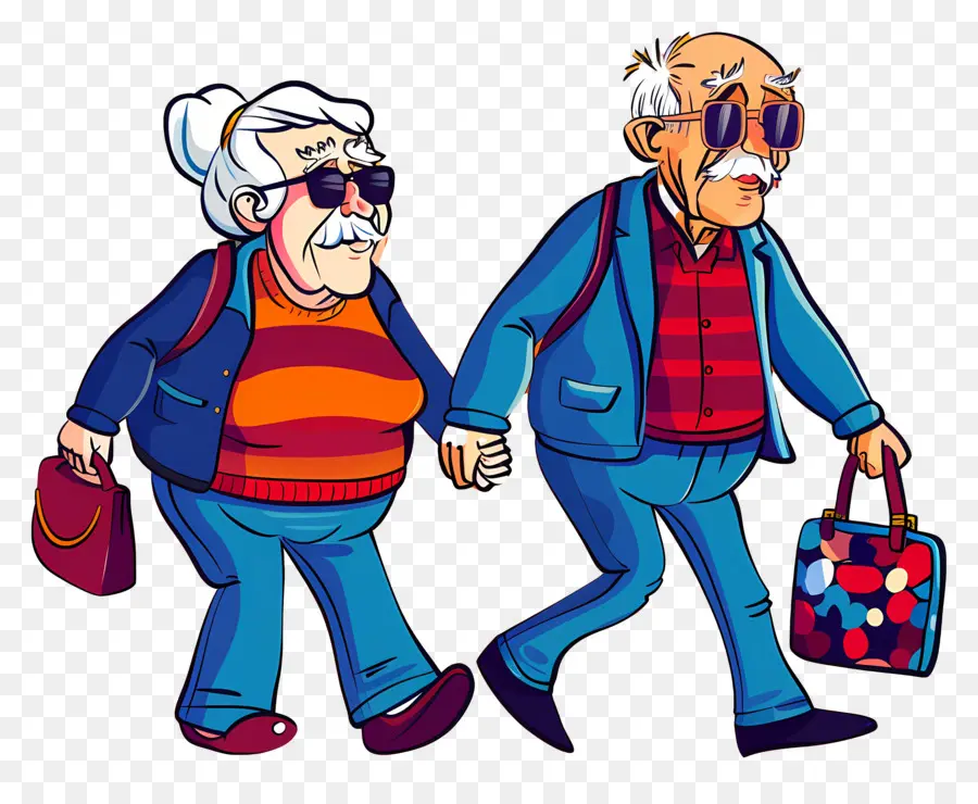 Les Seniors De La Journée，Couple De Personnes âgées PNG