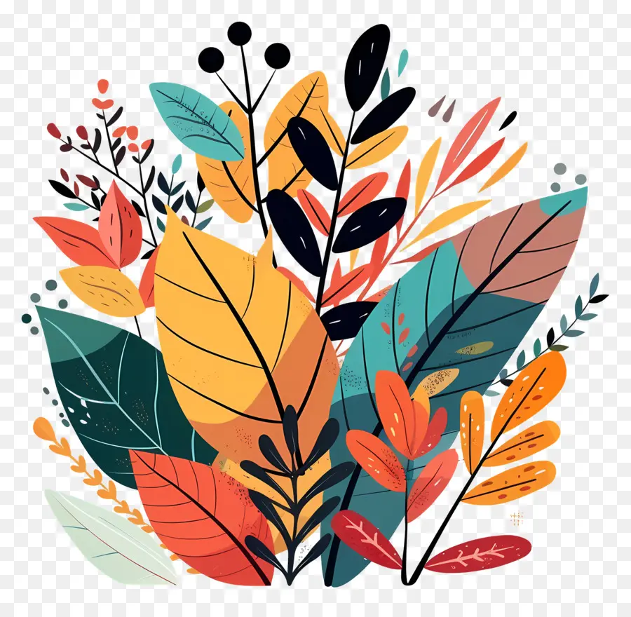 Feuillage D'automne，Feuilles PNG