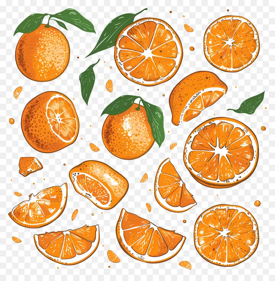 Fruits Orange，Les Oranges PNG