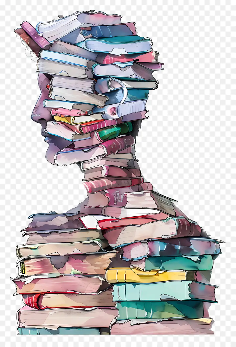 Homme Abstrait，Livres PNG