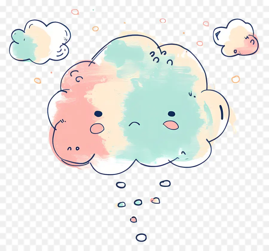 Bulle De Pensée，Nuage Mignon PNG