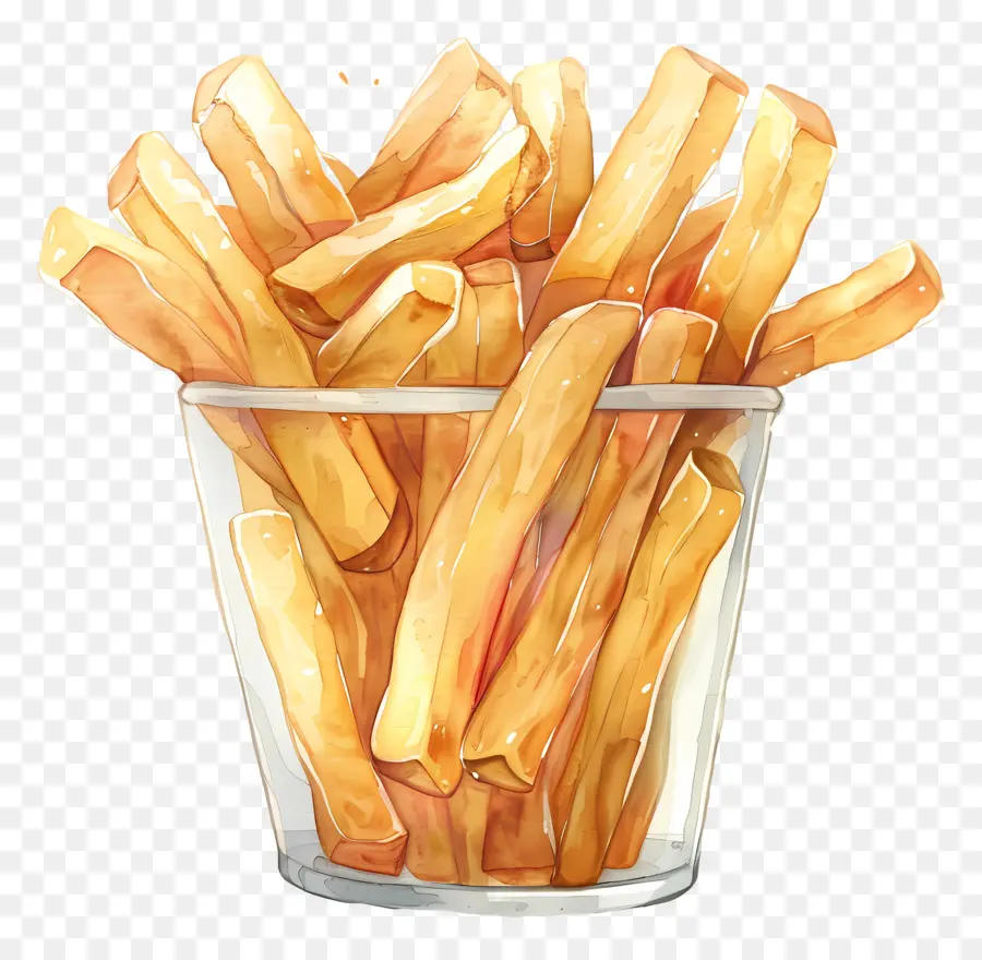 Frites，Peinture à L'aquarelle PNG