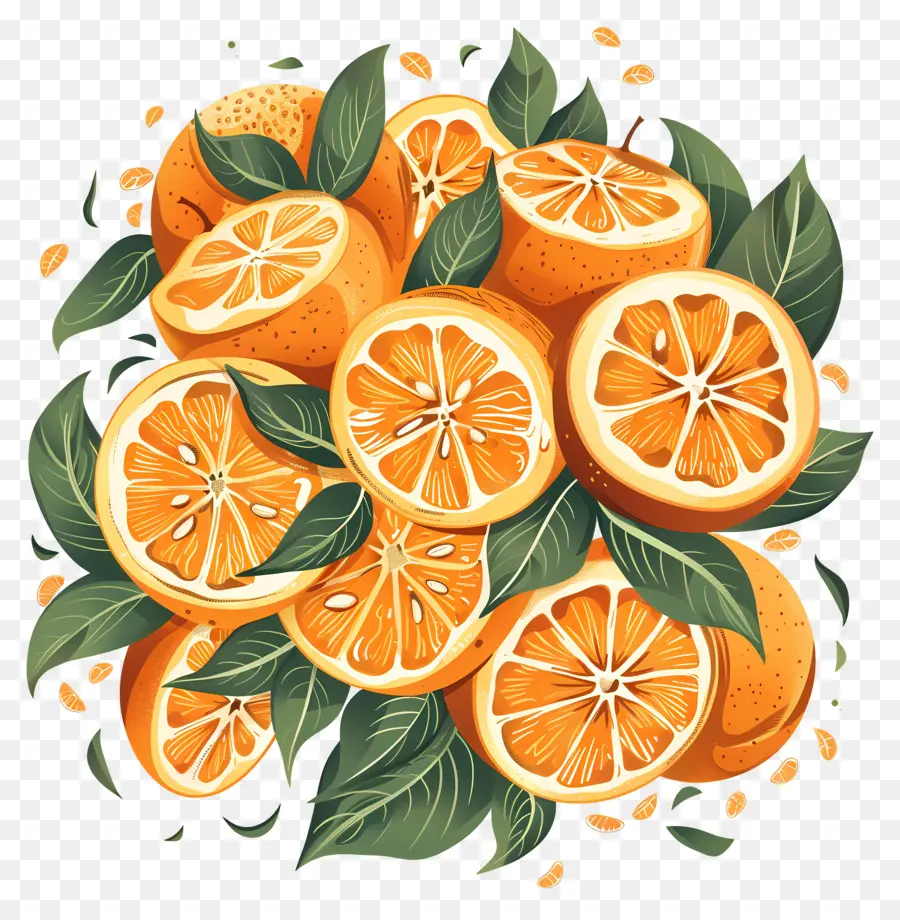 Fruits Oranges，Agrumes PNG